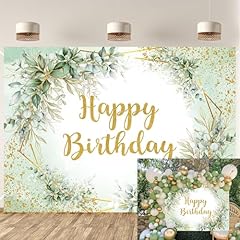 Greenery birthday backdrop for sale  Delivered anywhere in UK