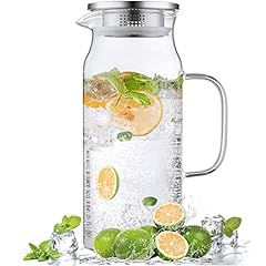 Liter glass pitcher for sale  Delivered anywhere in USA 