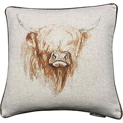 Highland cow cushion for sale  Delivered anywhere in UK