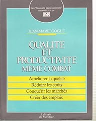 Qualite productivite meme d'occasion  Livré partout en France