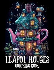 Teapot houses coloring for sale  Delivered anywhere in UK