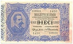 Cartamoneta.com 10 Lire Biglietto di Stato EFFIGE Umberto usato  Spedito ovunque in Italia 