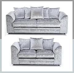 Crushed velvet sofa for sale  Delivered anywhere in UK