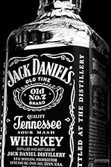 Jack Daniel's Bottle, B&W Art Poster Print - 24x36 for sale  Delivered anywhere in Canada