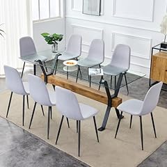 Piece glass dining for sale  Delivered anywhere in USA 