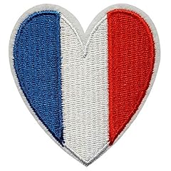 écusson coeur drapeau d'occasion  Livré partout en France