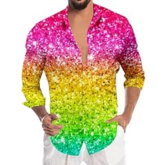 Shirts men glitter for sale  Delivered anywhere in UK