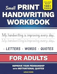 Small print handwriting for sale  Delivered anywhere in USA 