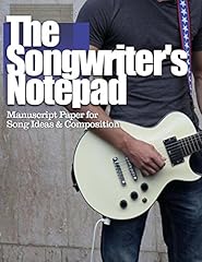 Songwriter notepad manuscript for sale  Delivered anywhere in USA 