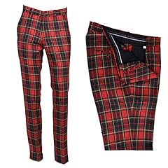 Men's Classic Retro Sta Press Slim Fit Flat Fronted for sale  Delivered anywhere in UK