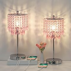 Pink crystal lamps for sale  Delivered anywhere in USA 