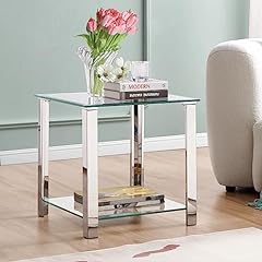 Glass end table for sale  Delivered anywhere in USA 