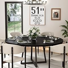 Black round dining for sale  Delivered anywhere in USA 