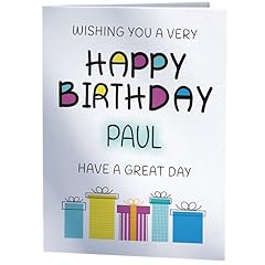 Happy birthday paul for sale  Delivered anywhere in UK