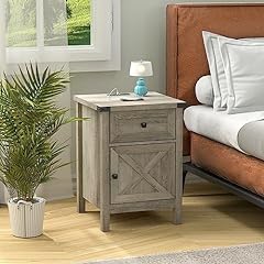 Rustic nightstand charging for sale  Delivered anywhere in USA 