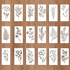 18pcs flower stencils for sale  Delivered anywhere in UK