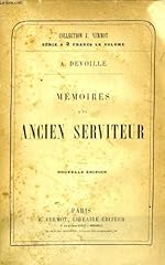 Memoires ancien serviteur d'occasion  Livré partout en France