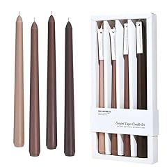 Taper candles brown for sale  Delivered anywhere in USA 