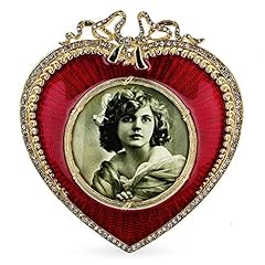 Red heart enameled for sale  Delivered anywhere in UK