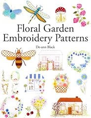 Floral garden embroidery for sale  Delivered anywhere in UK