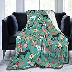 Horses floral blanket for sale  Delivered anywhere in UK