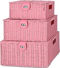 Honygebia pink wicker for sale  Delivered anywhere in USA 