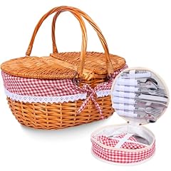 Hybdamai wicker picnic for sale  Delivered anywhere in USA 