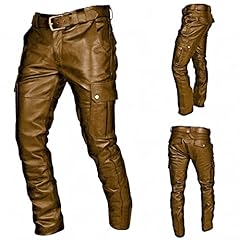 Luckme men leather for sale  Delivered anywhere in UK