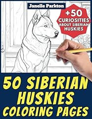 Siberian huskies coloring for sale  Delivered anywhere in UK