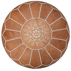 Artisanal leather pouffe for sale  Delivered anywhere in Ireland