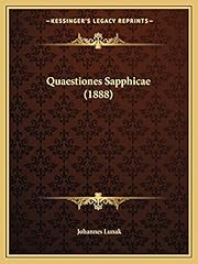 Quaestiones sapphicae d'occasion  Livré partout en France