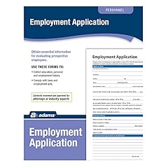 Adams application employment for sale  Delivered anywhere in USA 