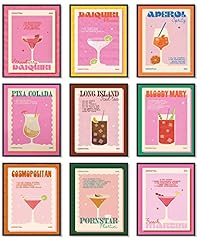 9pcs retro cocktail for sale  Delivered anywhere in USA 