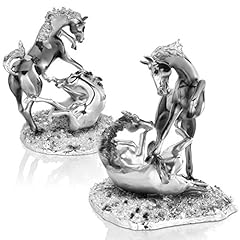 Scultura coppia cavalli usato  Spedito ovunque in Italia 
