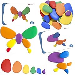 Rainbow pebbles set for sale  Delivered anywhere in UK