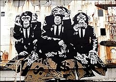 Canvasartshop banksy three for sale  Delivered anywhere in Ireland