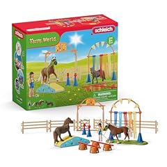 Schleich percorso agility usato  Spedito ovunque in Italia 