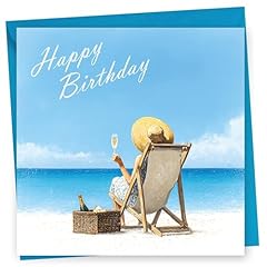 Birthday card. beach for sale  Delivered anywhere in UK