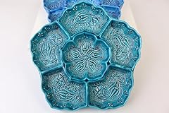 Turquoise flower shape for sale  Delivered anywhere in UK