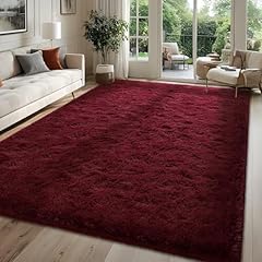 Falark fluffy burgundy for sale  Delivered anywhere in USA 