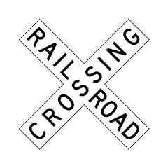 Railroad crossing sign for sale  Delivered anywhere in USA 