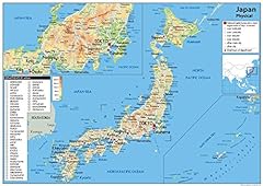 Physical map japan for sale  Delivered anywhere in UK
