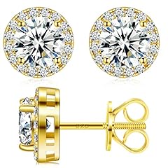 Moissanite earrings 6.5mm for sale  Delivered anywhere in UK
