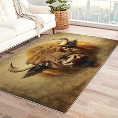 Bison rug home for sale  Delivered anywhere in USA 