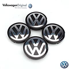 Used, Original VW parts Wheel Hub Center Caps Set Rim 16" for sale  Delivered anywhere in UK