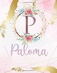 Used, Paloma: Personalized Sketchbook with Letter P Monogram for sale  Delivered anywhere in UK