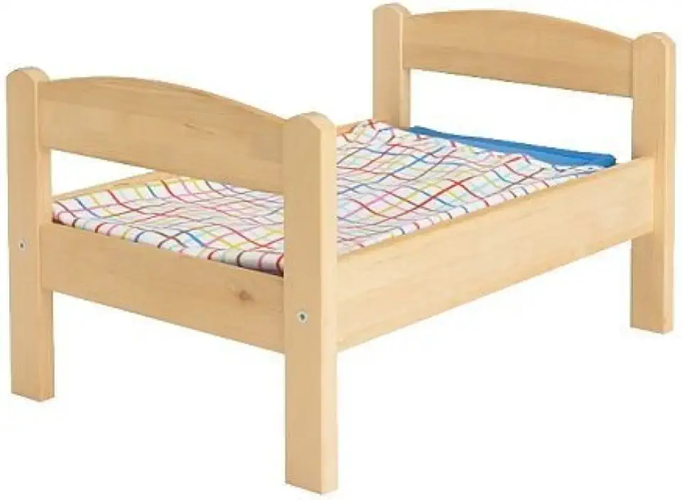 Gebruikt, 3xIkea's Duktig Pop Bed Met Bedlinnen Set, Pine, Multi kleuren tweedehands  