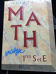 Mathematiques 1eres analyse d'occasion  Livré partout en France