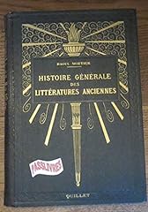 Histoire generale litteratures d'occasion  Livré partout en France