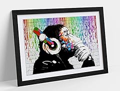 Canvasartshop banksy monkey for sale  Delivered anywhere in UK